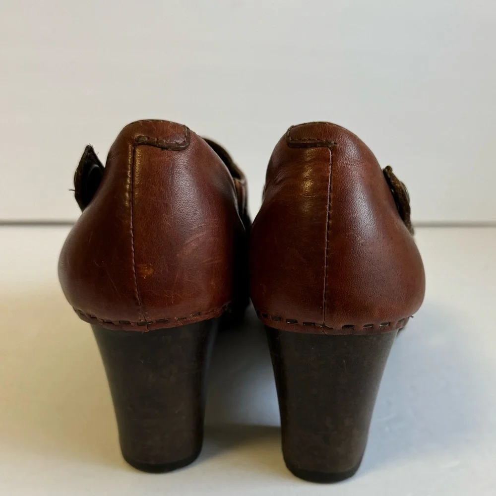 Dansko Ryder Clogs Brown Leather Comfort Shoes Studded Boho Womens 38 - Picture 5 of 10